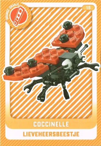 Create the World Trading Card #  15 Coccinelle / Lieveheersbeestje (Belgian)