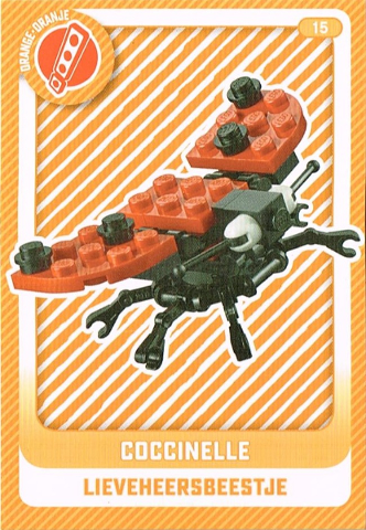 Create the World Trading Card #  15 Coccinelle / Lieveheersbeestje (Belgian)