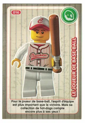 Create the World Trading Card #016 Le Joueur De Base-Ball (French)