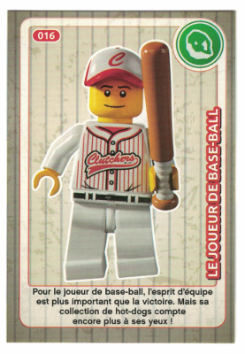 Create the World Trading Card #016 Le Joueur De Base-Ball (French)