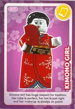 Create the World Trading Card #017 Kimono Girl