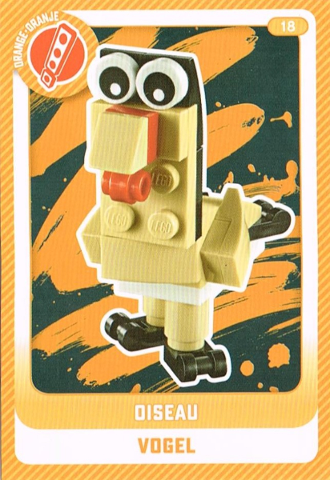 Create the World Trading Card #  18 Oiseau / Vogel (Belgian)