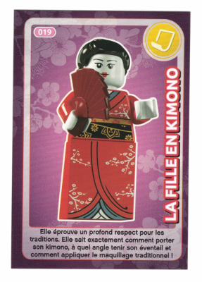 Create the World Trading Card #019 La Fille En Kimono (French)