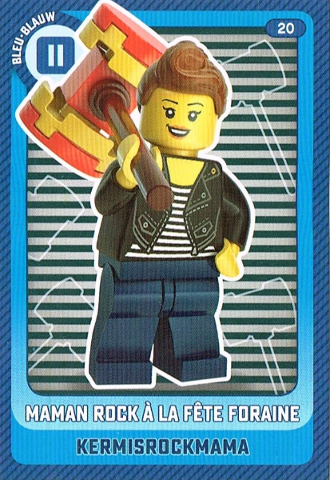 Create the World Trading Card #  20 Maman Rock à la Fête Foraine / Kermisrockmama (Belgian)