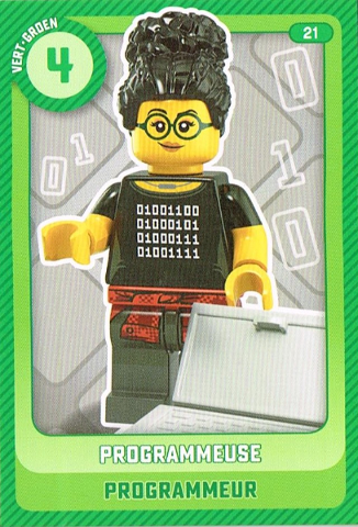Create the World Trading Card #  21 Programmeuse /  Programmeur (Belgian)