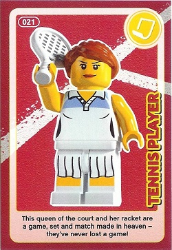 Create the World Trading Card #021 Tennis Player