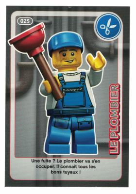 Create the World Trading Card #025 Le Plombier (French)