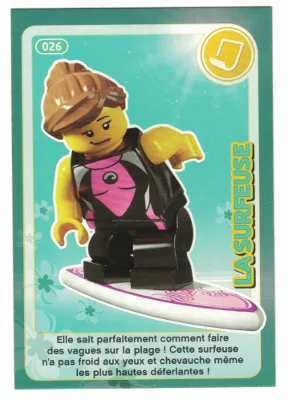 Create the World Trading Card #026 La Surfeuse (French)
