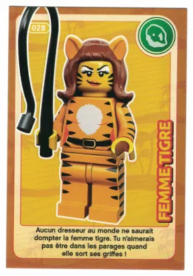 Create the World Trading Card #028 Femme Tigre (French)
