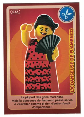 Create the World Trading Card #032 La Danseuse De Flamenco (French)