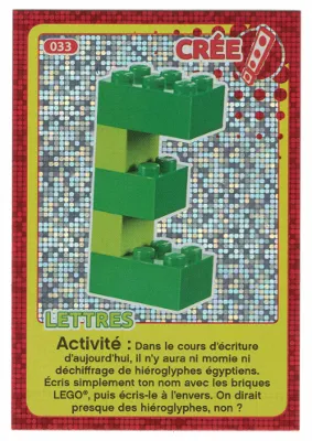 Create the World Trading Card #033 Create: Lettres (French)