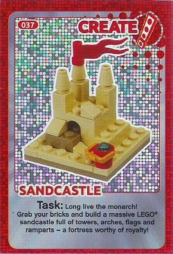 Create the World Trading Card #037 Create: Sandcastle