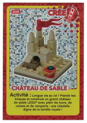 Create the World Trading Card #039 Create: Château De Sable (French)