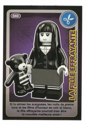 Create the World Trading Card #040 La Fille Effrayante (French)