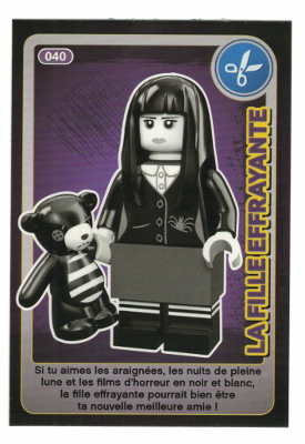 Create the World Trading Card #040 La Fille Effrayante (French)