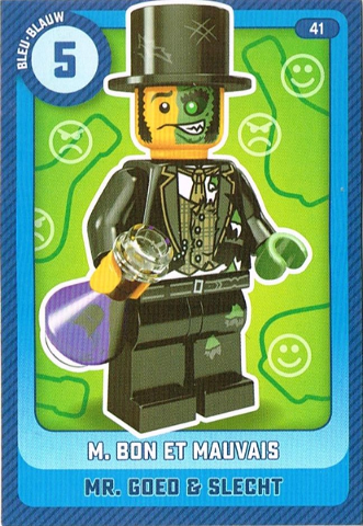 Create the World Trading Card #  41 M. Bon et Mauvais / Mr. Goed & Slecht (Belgian)