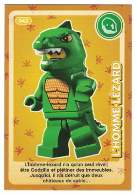 Create the World Trading Card #042 L'Homme-Lézard (French)
