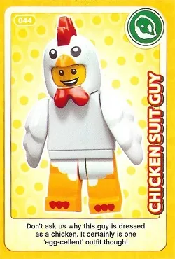 Create the World Trading Card #044 Chicken Suit Guy