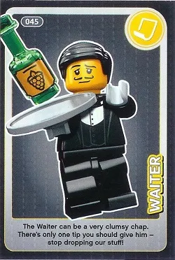 Create the World Trading Card #045 Waiter