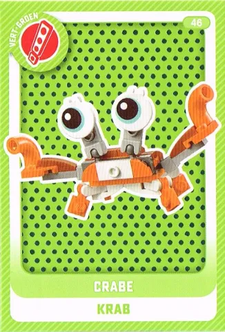 Create the World Trading Card #  46 Crabe / Krab (Belgian)