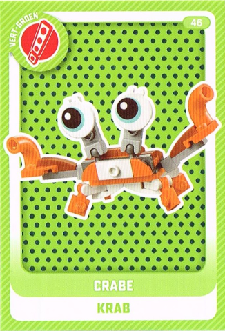 Create the World Trading Card #  46 Crabe / Krab (Belgian)