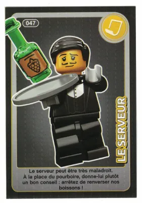 Create the World Trading Card #047 Le Serveur (French)