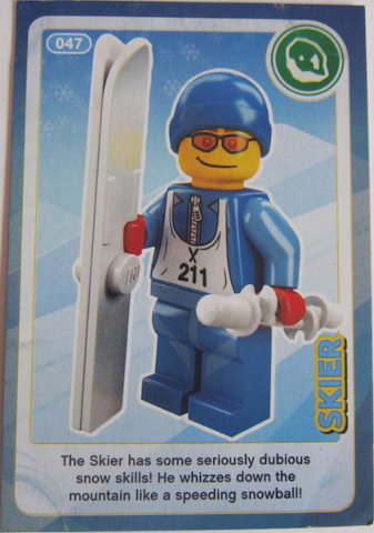 Create the World Trading Card #047 Skier