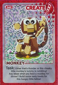 Create the World Trading Card #049 Create: Monkey