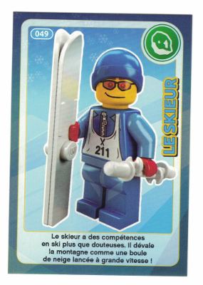 Create the World Trading Card #049 Le Skieur (French)