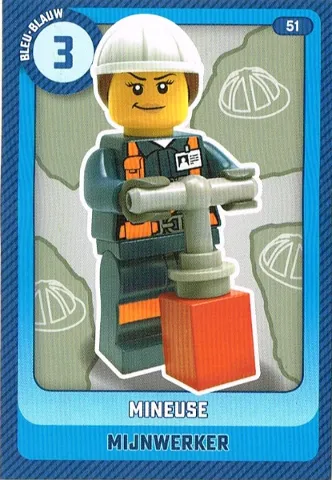 Create the World Trading Card #  51 Mineuse / Mijnwerker (Belgian)