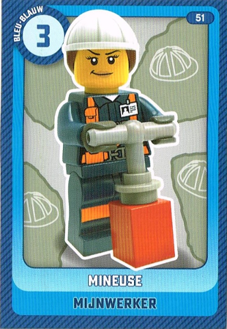 Create the World Trading Card #  51 Mineuse / Mijnwerker (Belgian)