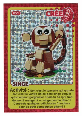 Create the World Trading Card #051 Create: Singe (French)