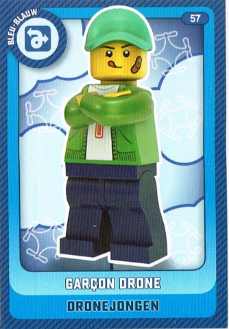 Create the World Trading Card #  57 Garçon Drone / Dronejongen (Belgian)