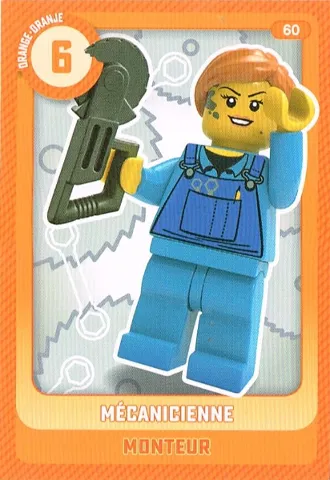 Create the World Trading Card #  60 Mécanicienne / Monteur (Belgian)