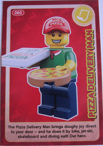 Create the World Trading Card #060 Pizza Delivery Man