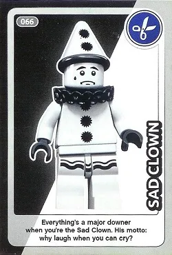 Create the World Trading Card #066 Sad Clown
