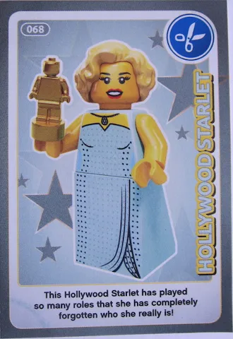 Create the World Trading Card #068 Hollywood Starlet