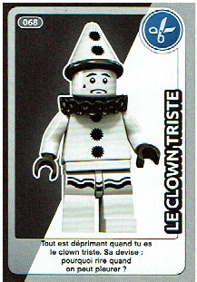 Create the World Trading Card #068 Le Clown Triste (French)