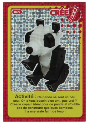 Create the World Trading Card #069 Create: Panda (French)
