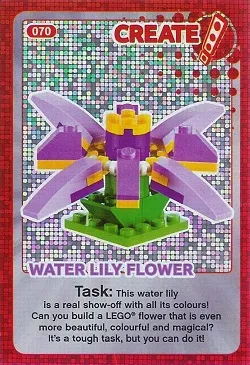 Create the World Trading Card #070 Create: Water Lily Flower