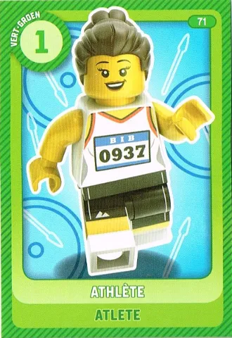Create the World Trading Card #  71 Athlète / Atlete (Belgian)
