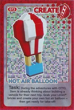 Create the World Trading Card #073 Create: Hot Air Balloon