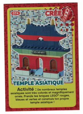 Create the World Trading Card #074 Create: Temple Asiatique (French)