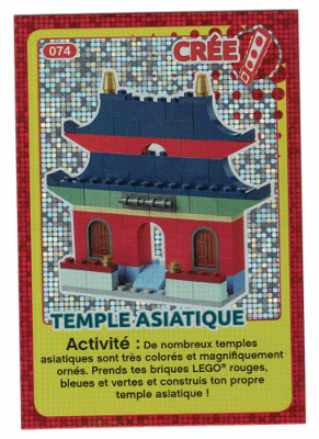 Create the World Trading Card #074 Create: Temple Asiatique (French)