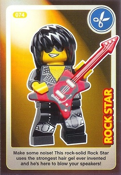 Create the World Trading Card #074 Rock Star