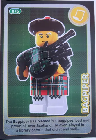 Create the World Trading Card #075 Bagpiper