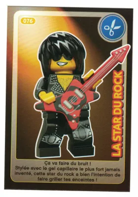 Create the World Trading Card #076 La Star Du Rock (French)