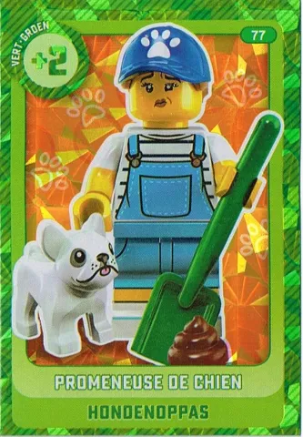 Create the World Trading Card #  77 Promeneuse de Chien / Hondenoppas (Belgian)