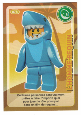 Create the World Trading Card #078 L'Homme-Requin (French)
