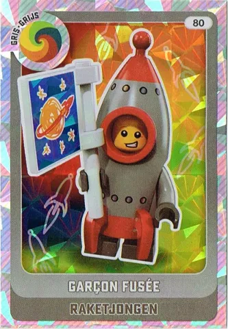 Create the World Trading Card #  80 Garçon Fusée / Raketjongen (Belgian)